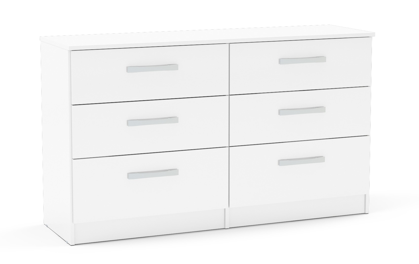 Lynx White 6 Drawer Chest