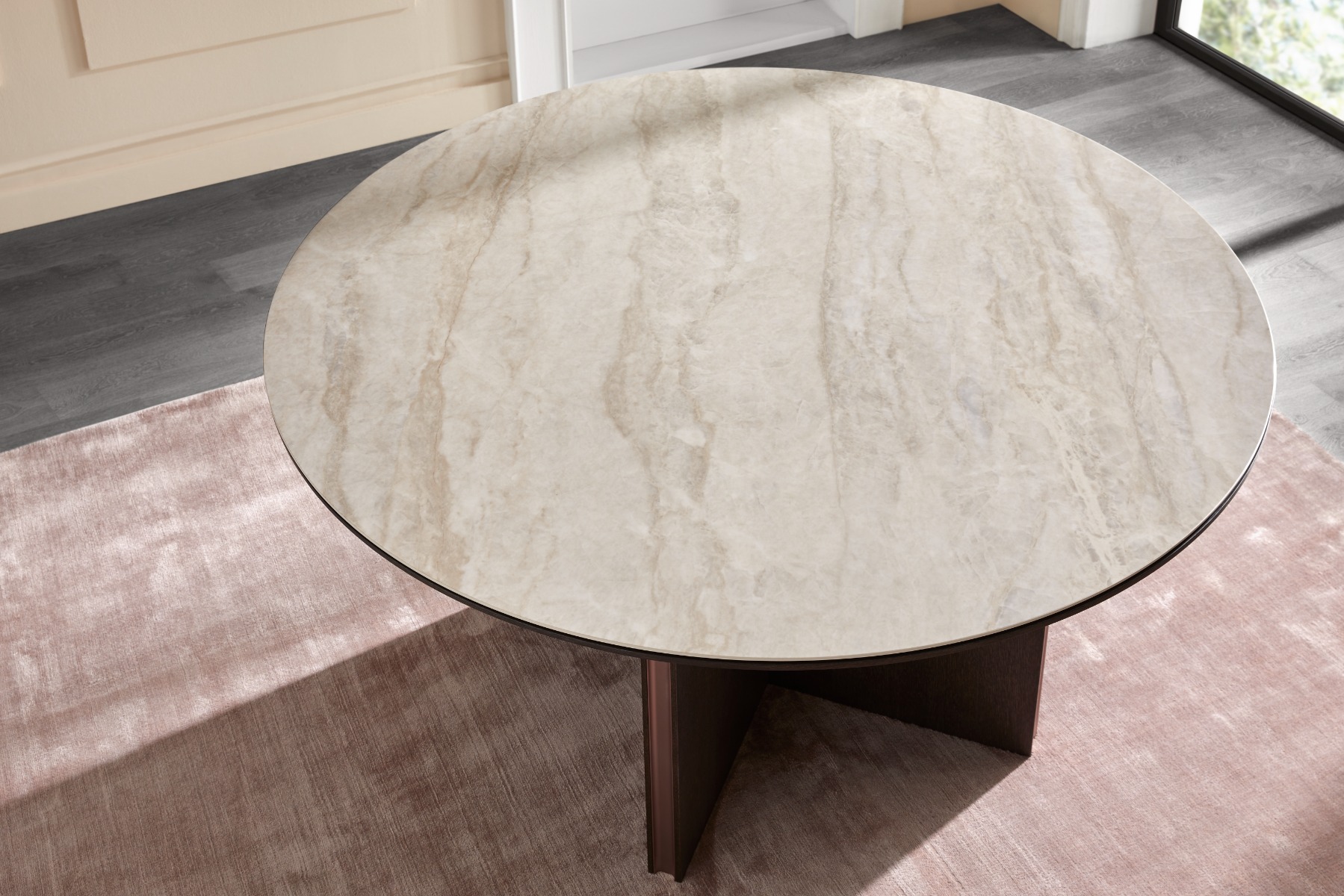 Stockholm Round Marble Top Dining Table by Punt Mobles | Style Our Home