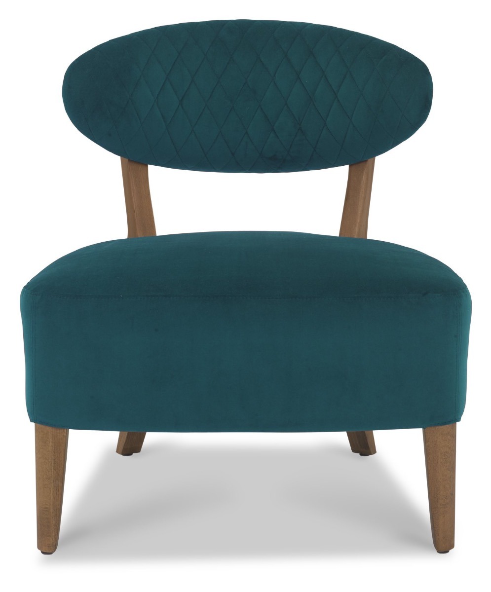 Cecelia Occasional Chair in Sea Green Velvet | Style Our Home