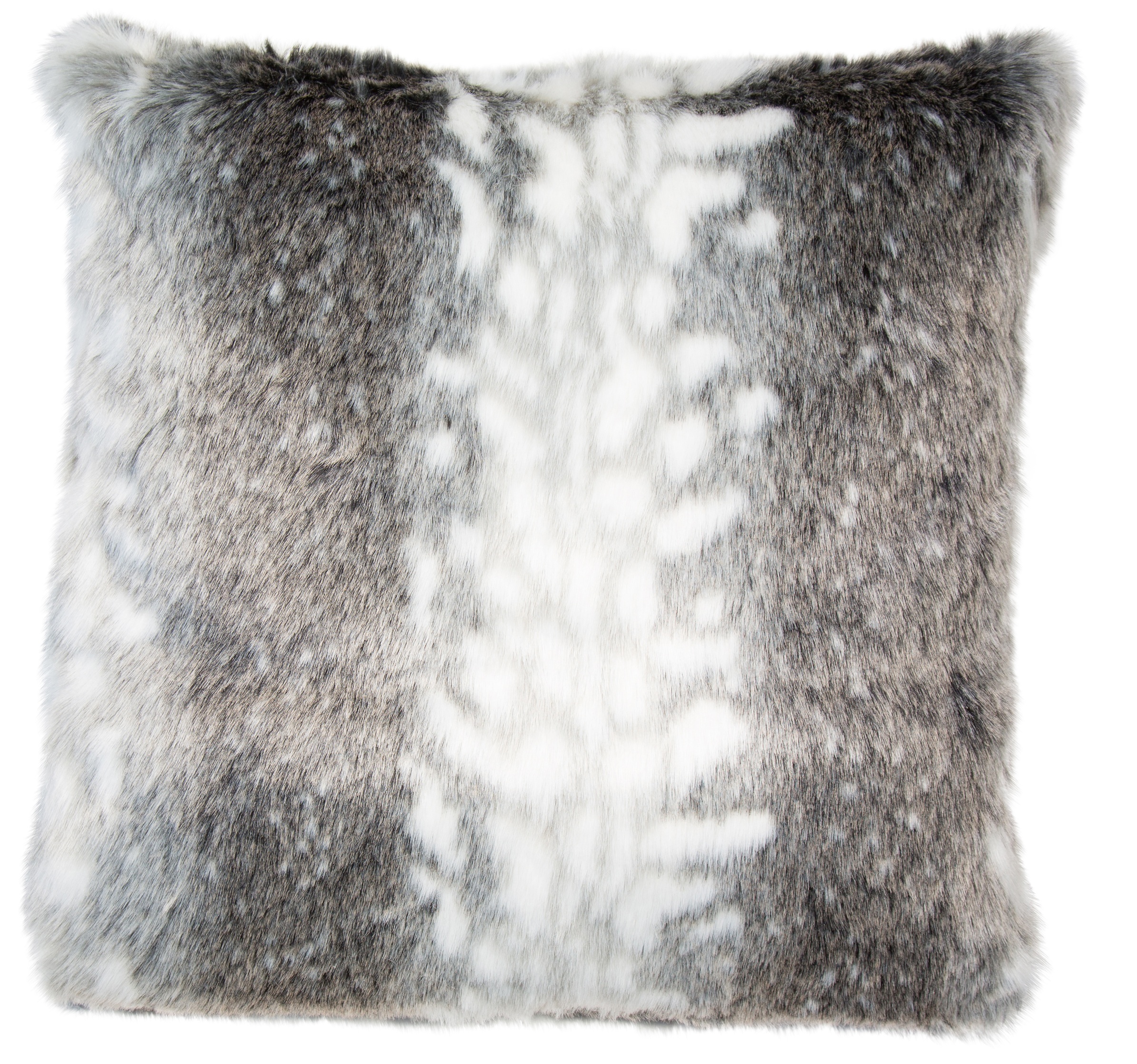 Striped Faux Fur Grey And White by Malini | Style Our Home