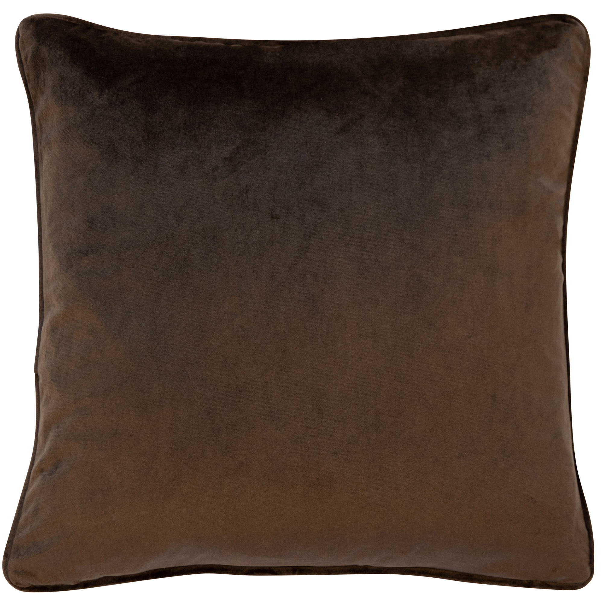 Velvet Piped Cushion Chocolate by Malini | Style Our Home