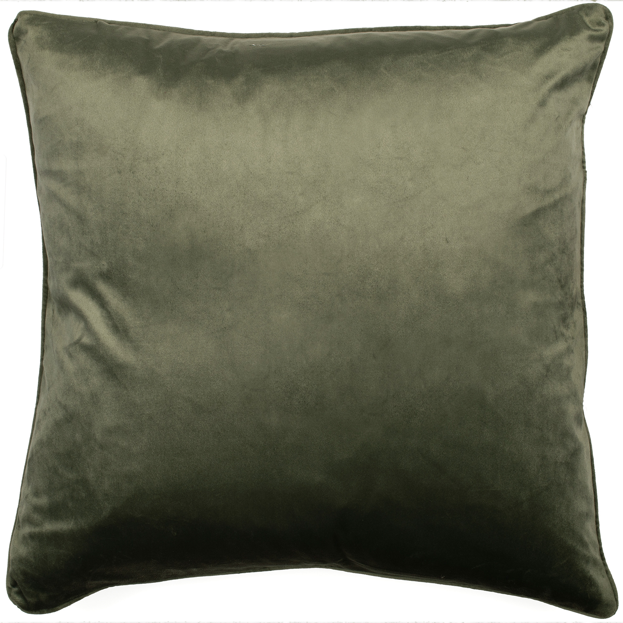Velvet Piped Cushion Olive by Malini | Style Our Home