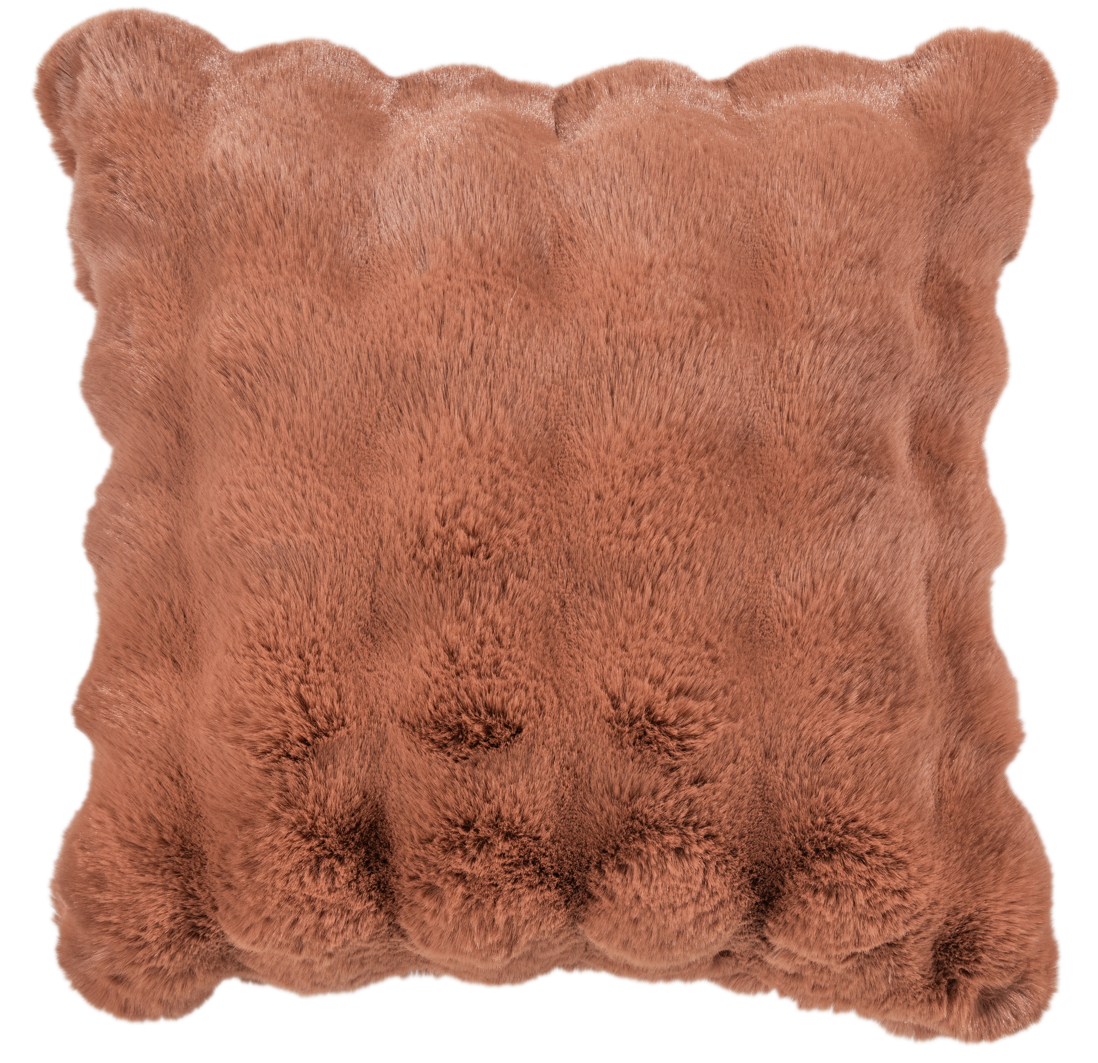 Soft Bubble Csh In Faux Rabbit Orng by Malini | Style Our Home