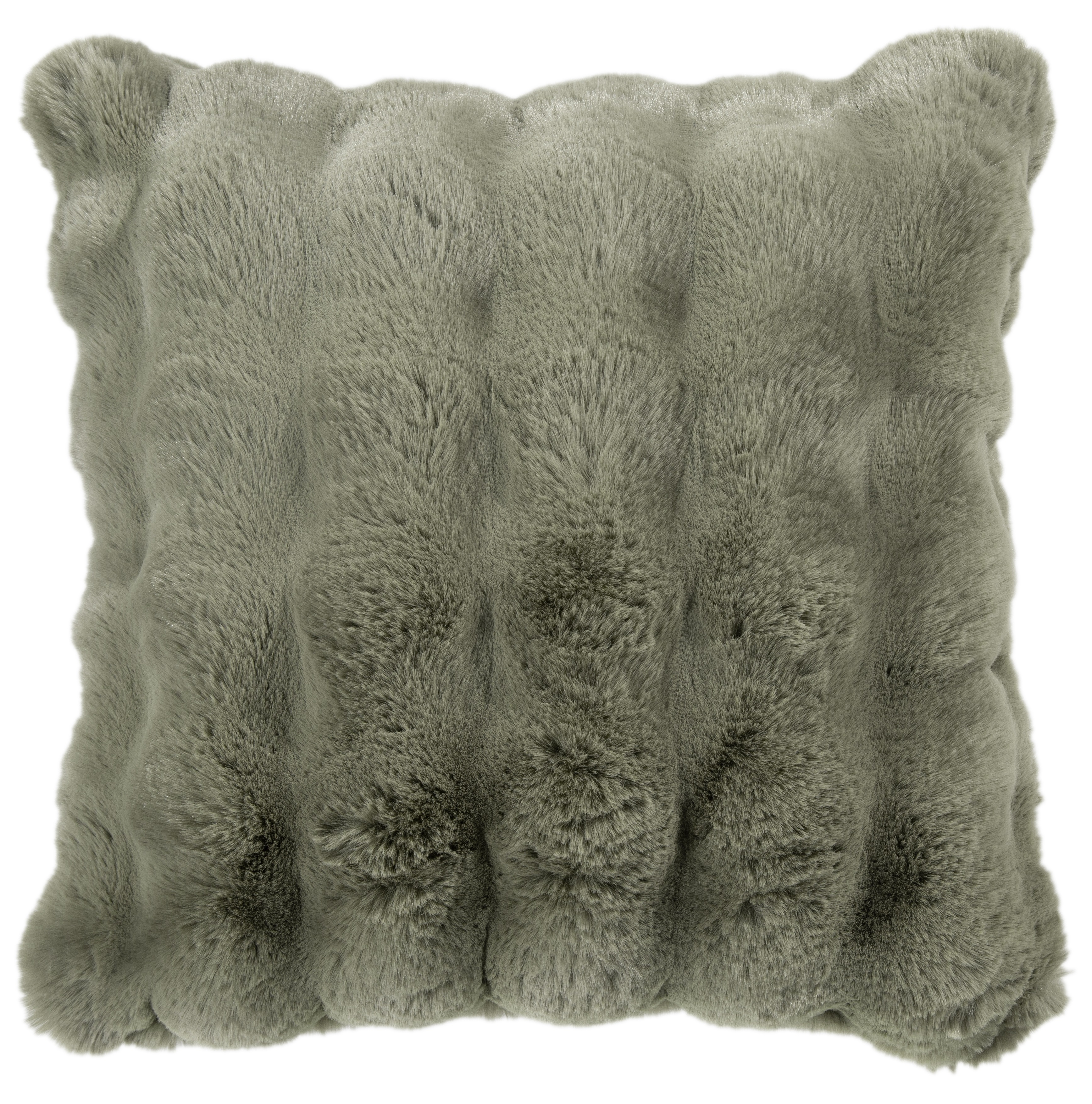 Soft Bubble Cushion Faux Rabbit Sage by Malini | Style Our Home