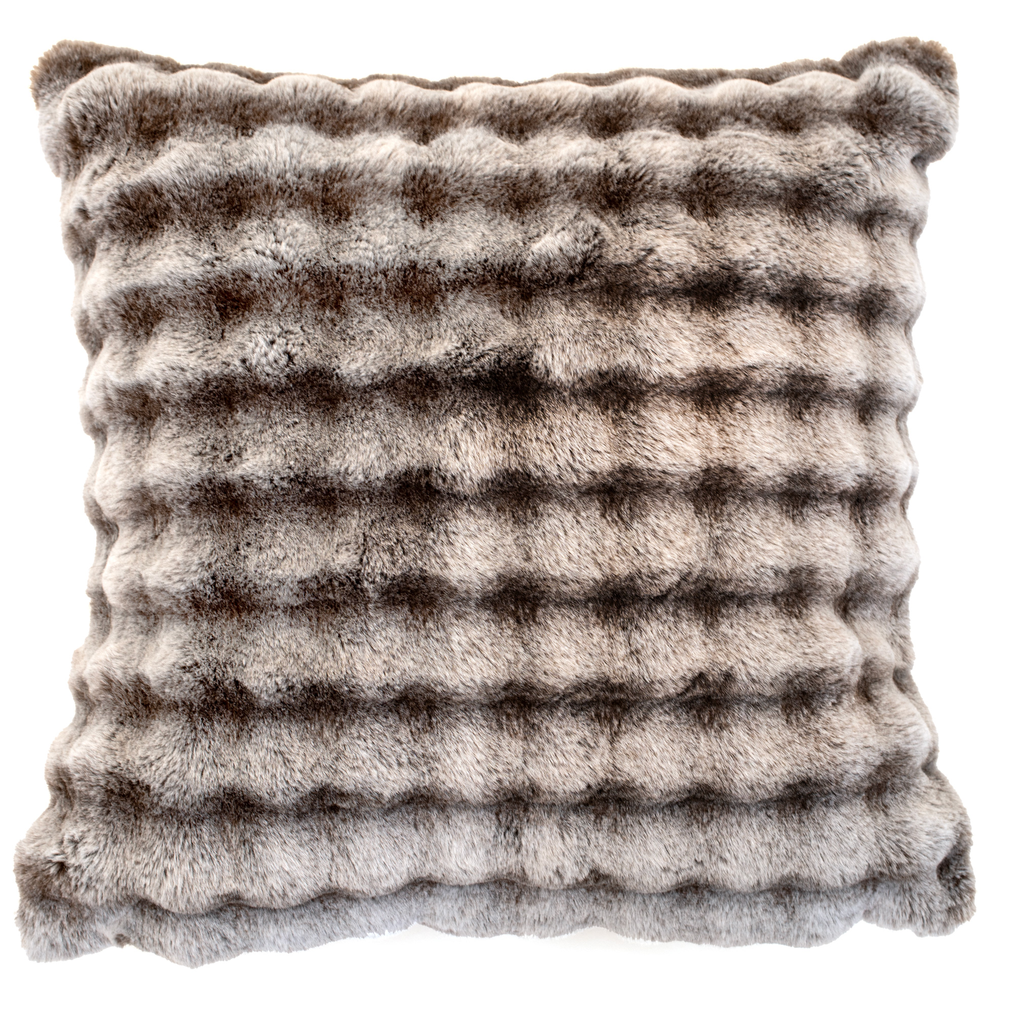 Soft Bubble Cushion Faux Rabbit Taupe by Malini | Style Our Home