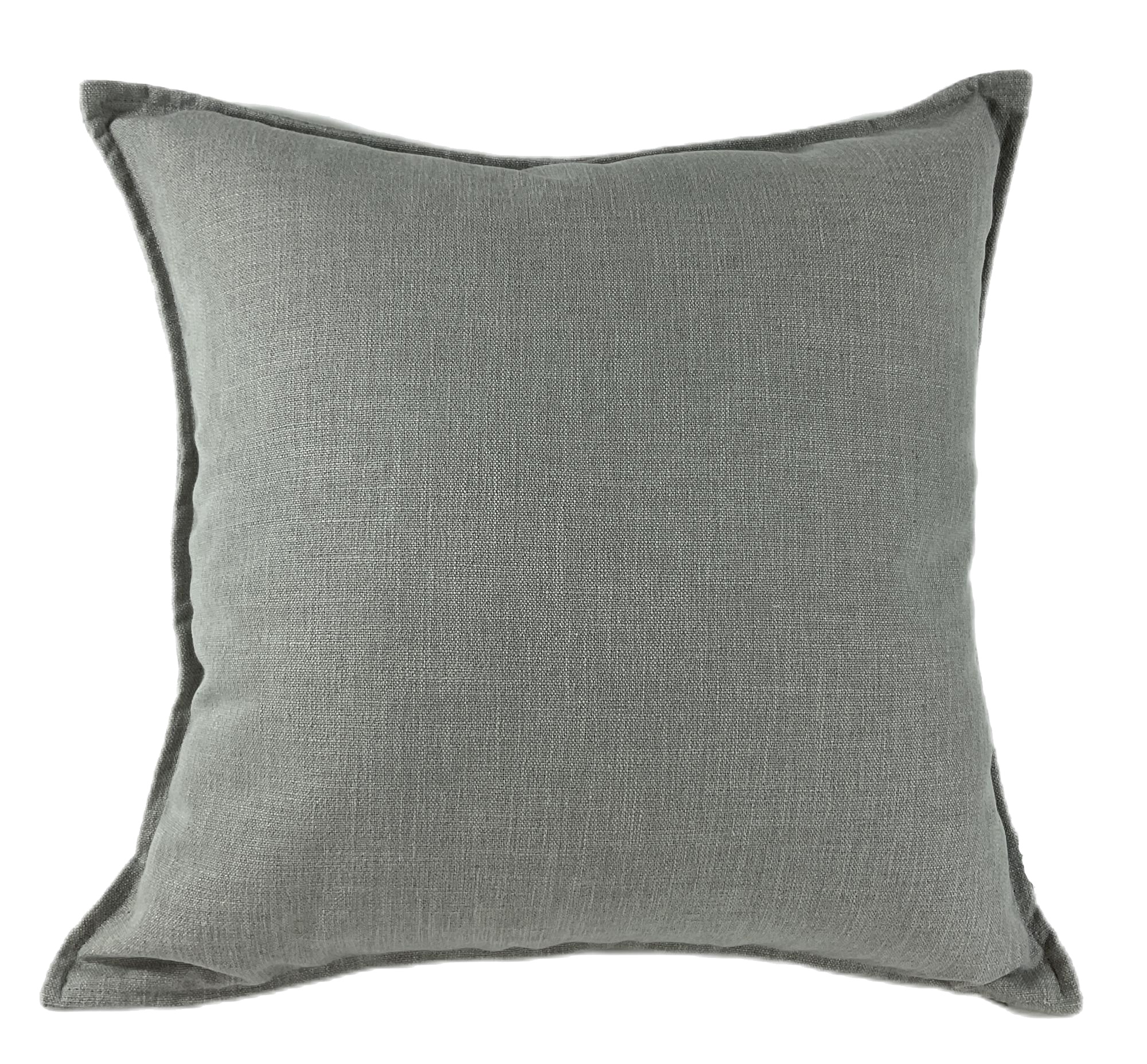 Poly Linen Mix With Flange Grey by Malini | Style Our Home