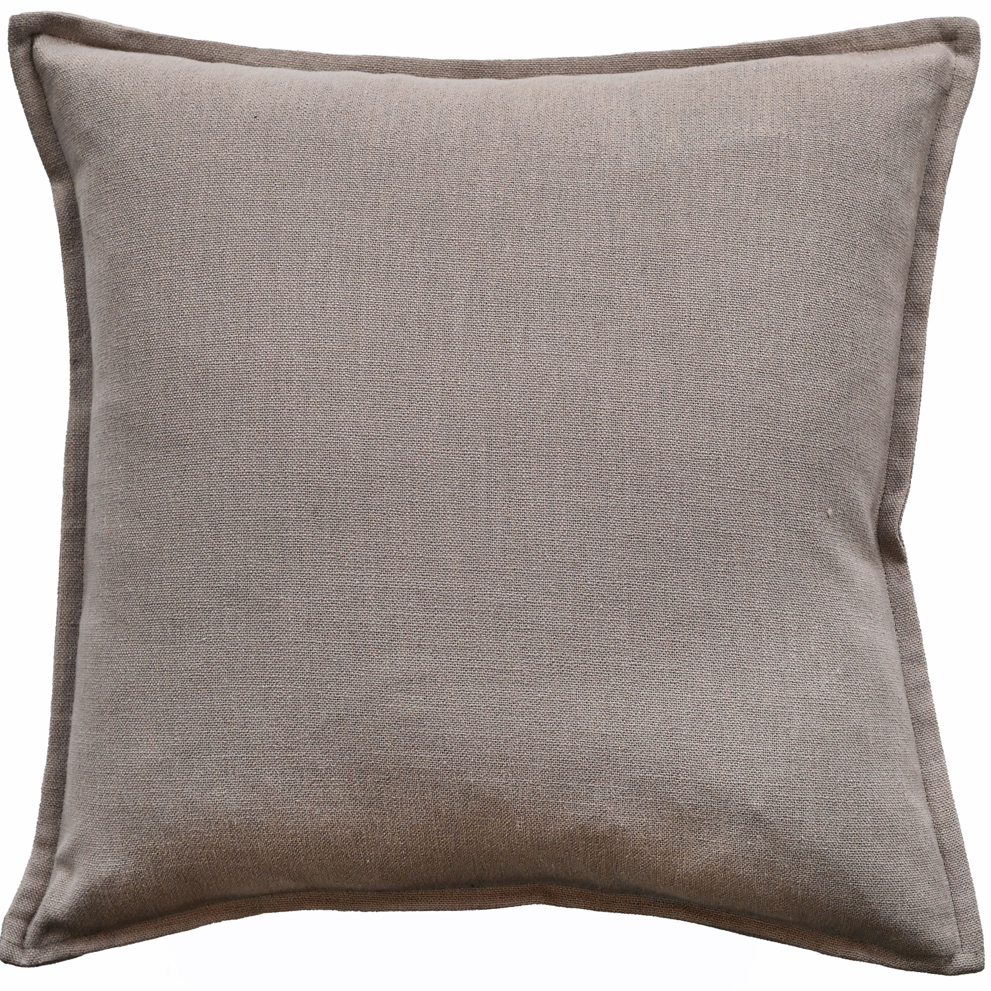 Poly Linen Mix With Flange Taupe by Malini | Style Our Home