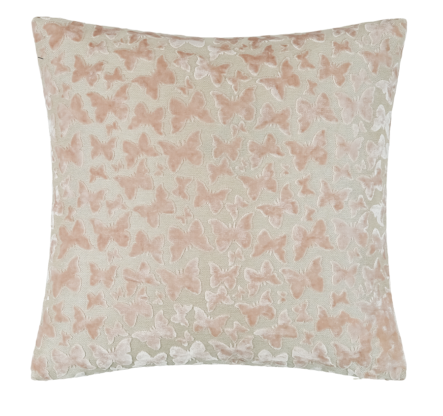 Cut Velvet Butterfly Baby Pink Velv Rev by Malini | Style Our Home