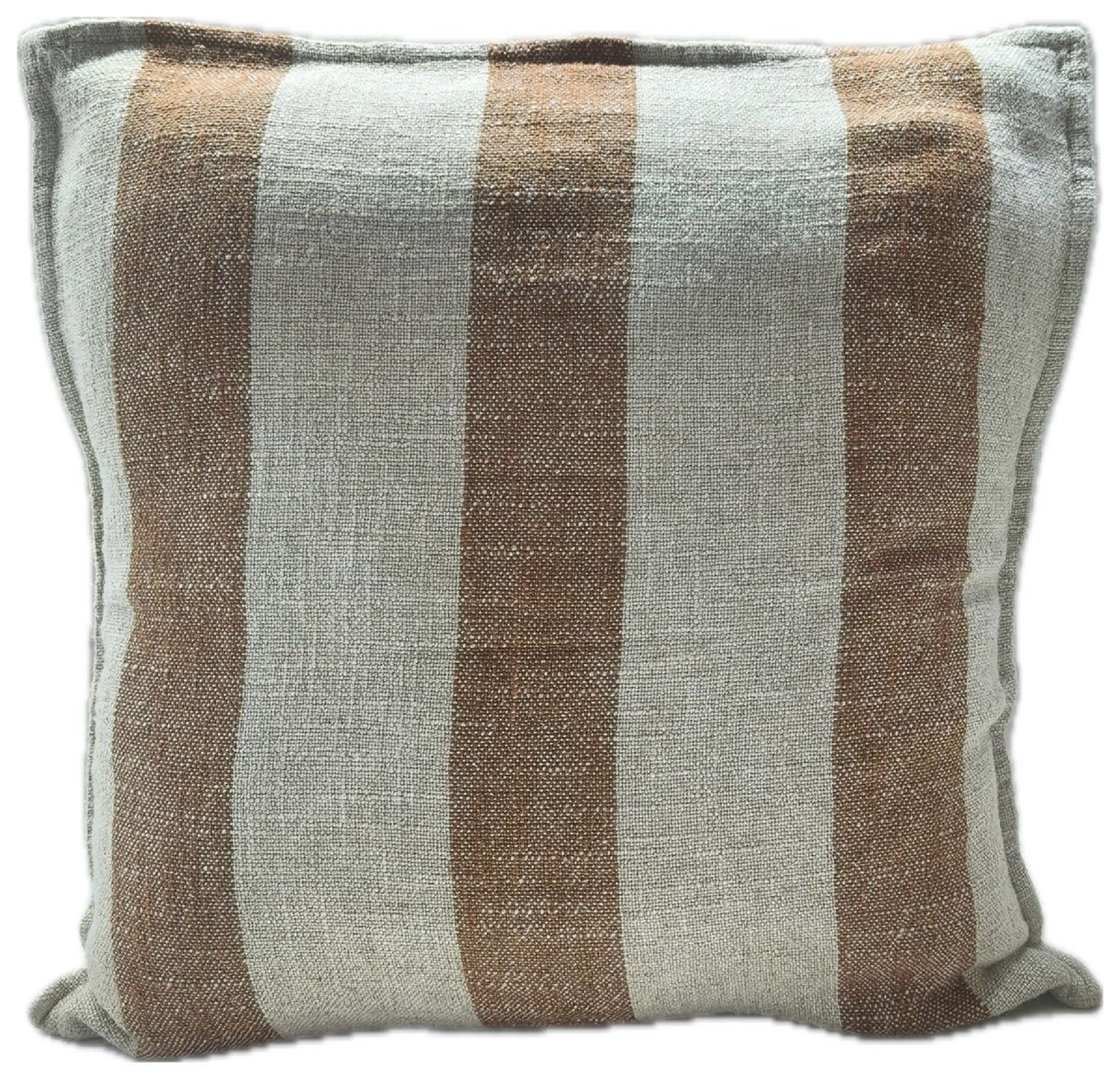 Viscose Linen Stripe Rust by Malini | Style Our Home