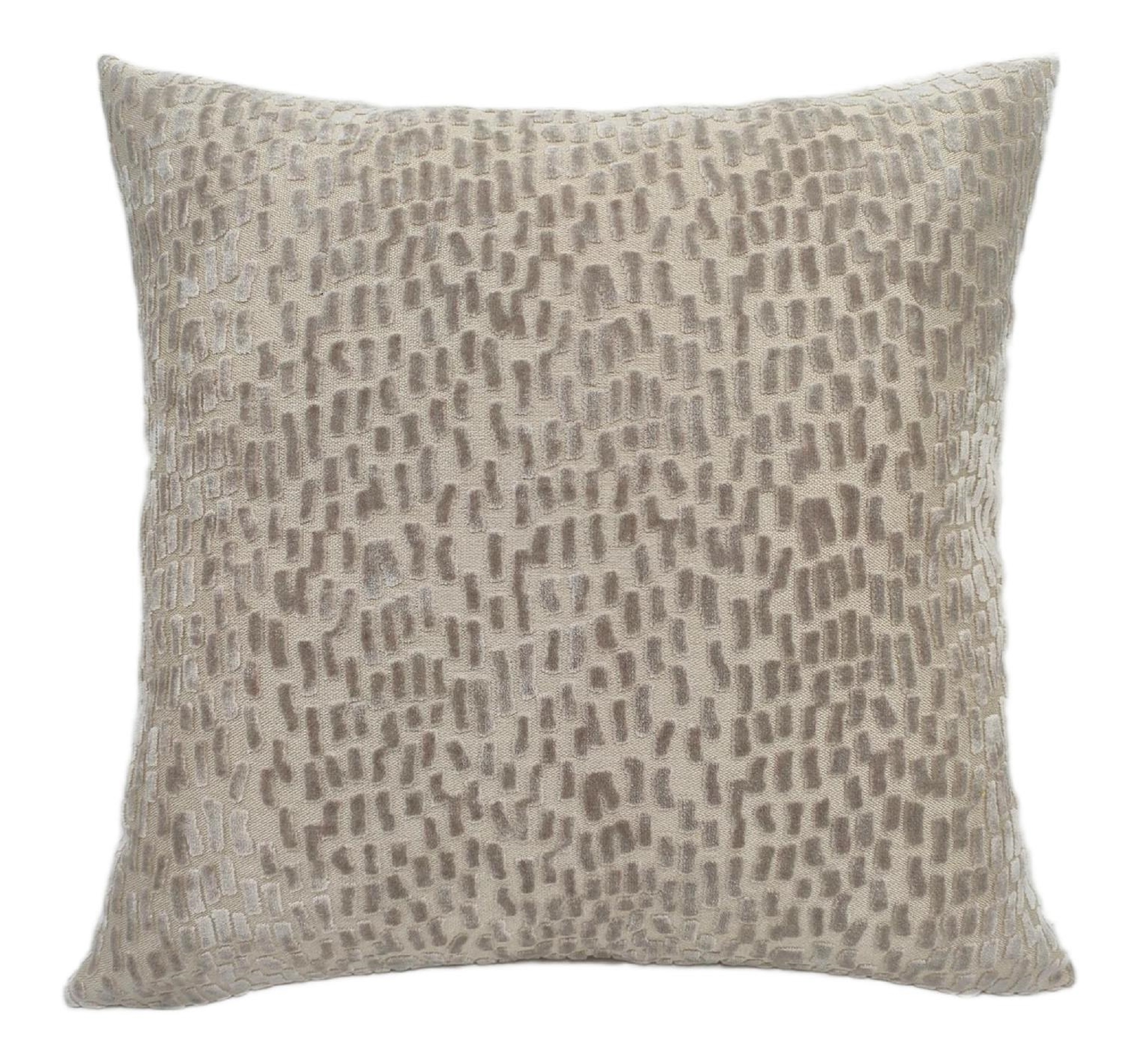 Cut Velvet Dashes Taupe by Malini | Style Our Home