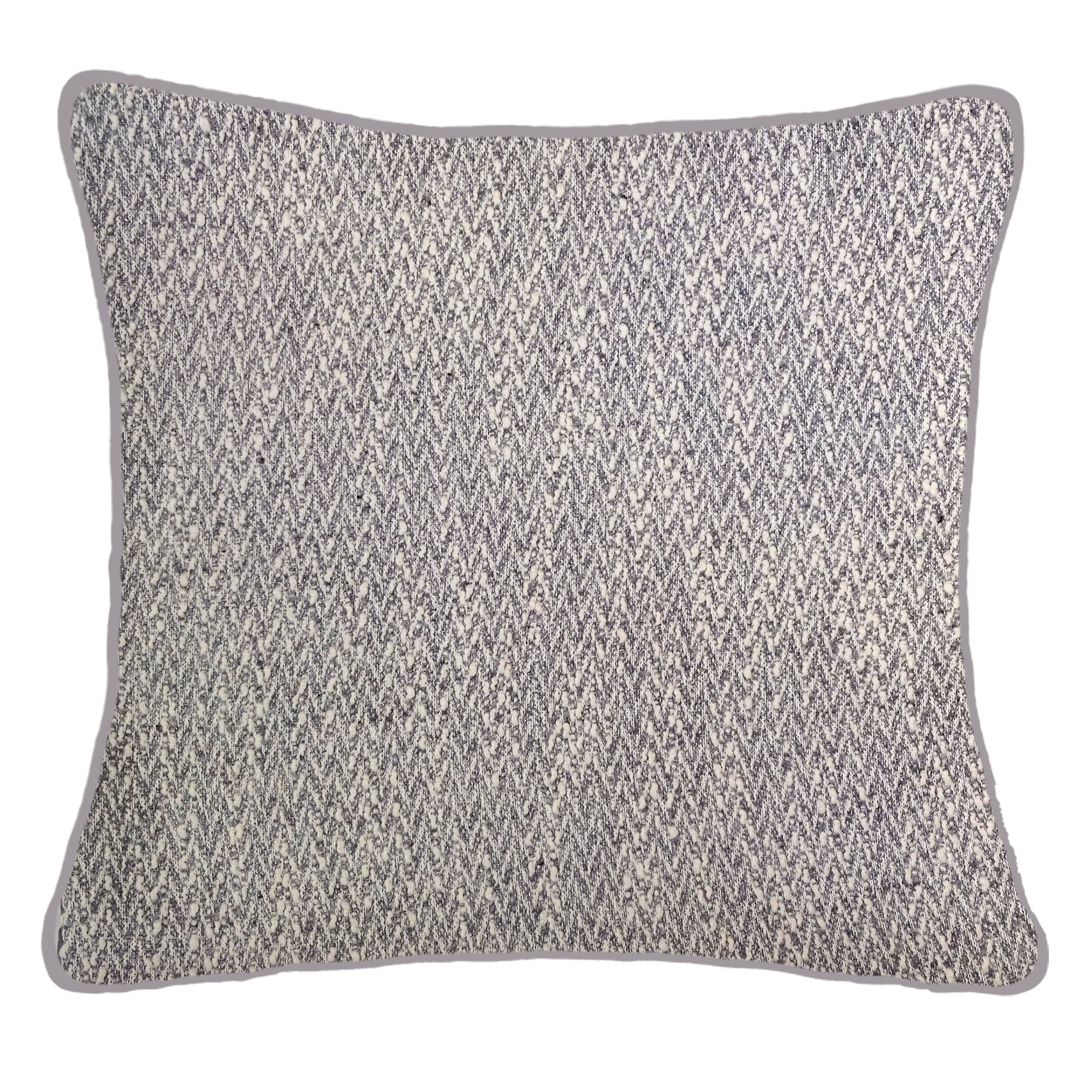 Herringbone Textured Cushion Silver by Malini | Style Our Home