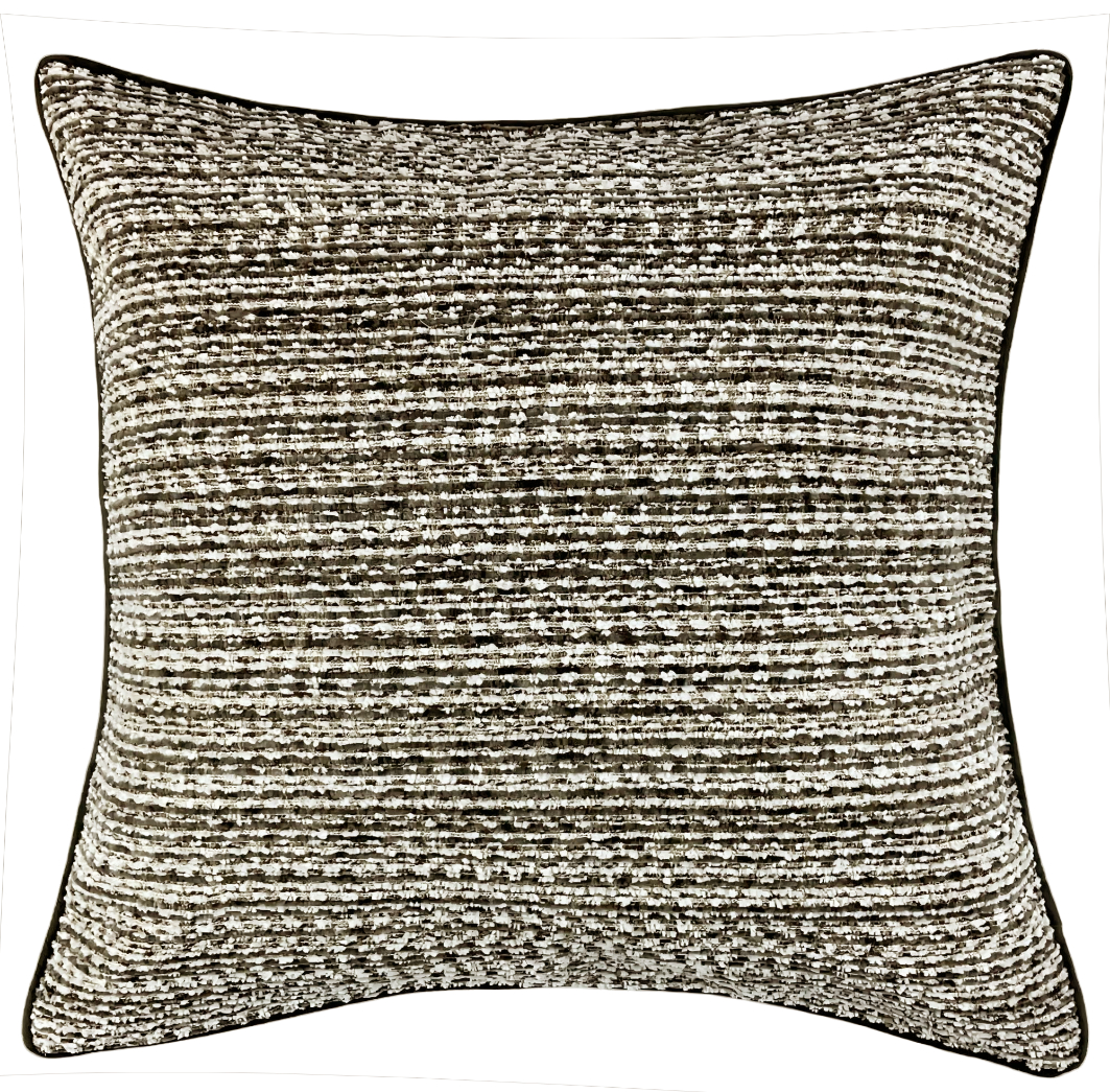 Textured Slub Cushion Choc by Malini | Style Our Home
