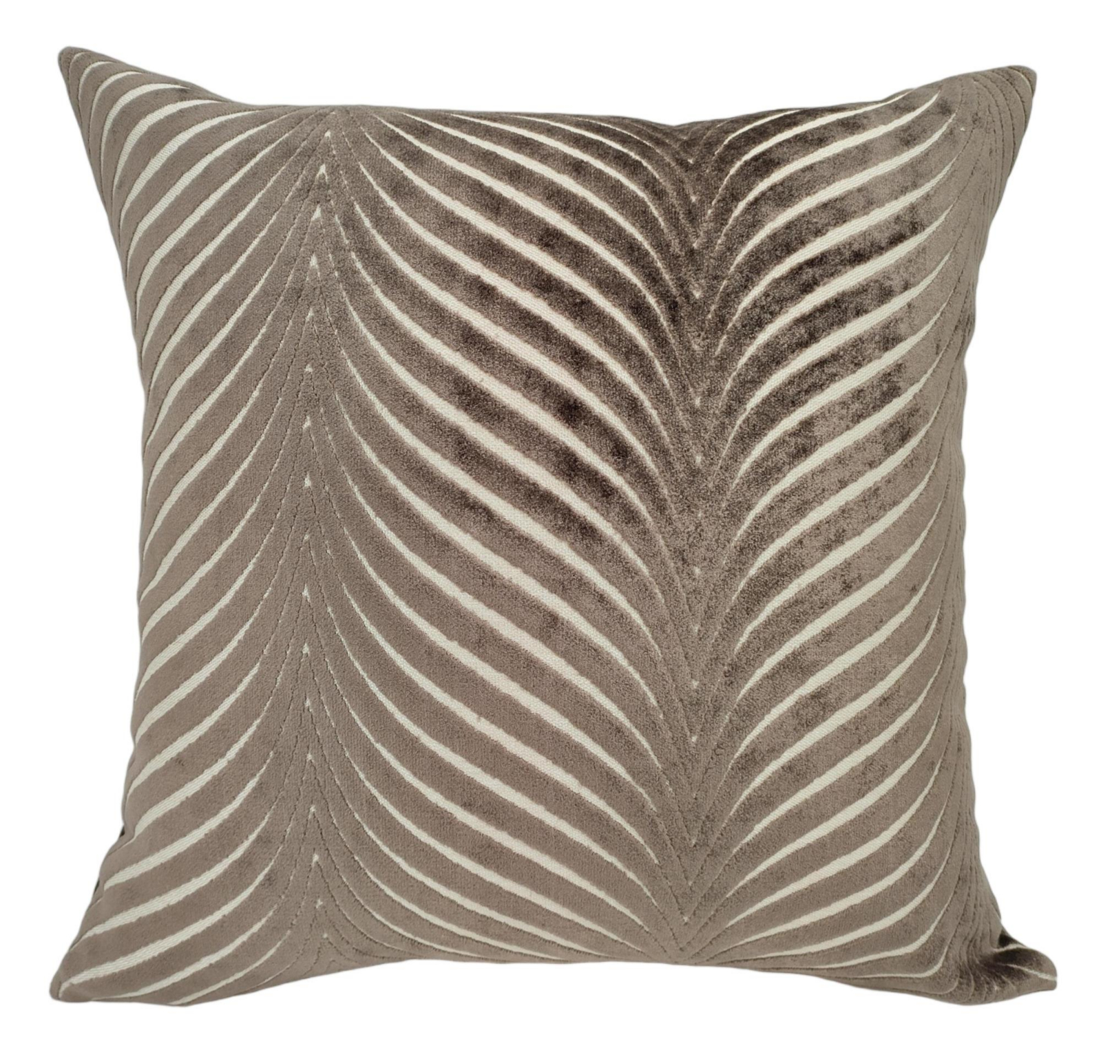 Cut Velvet Fan Rada Choc by Malini | Style Our Home