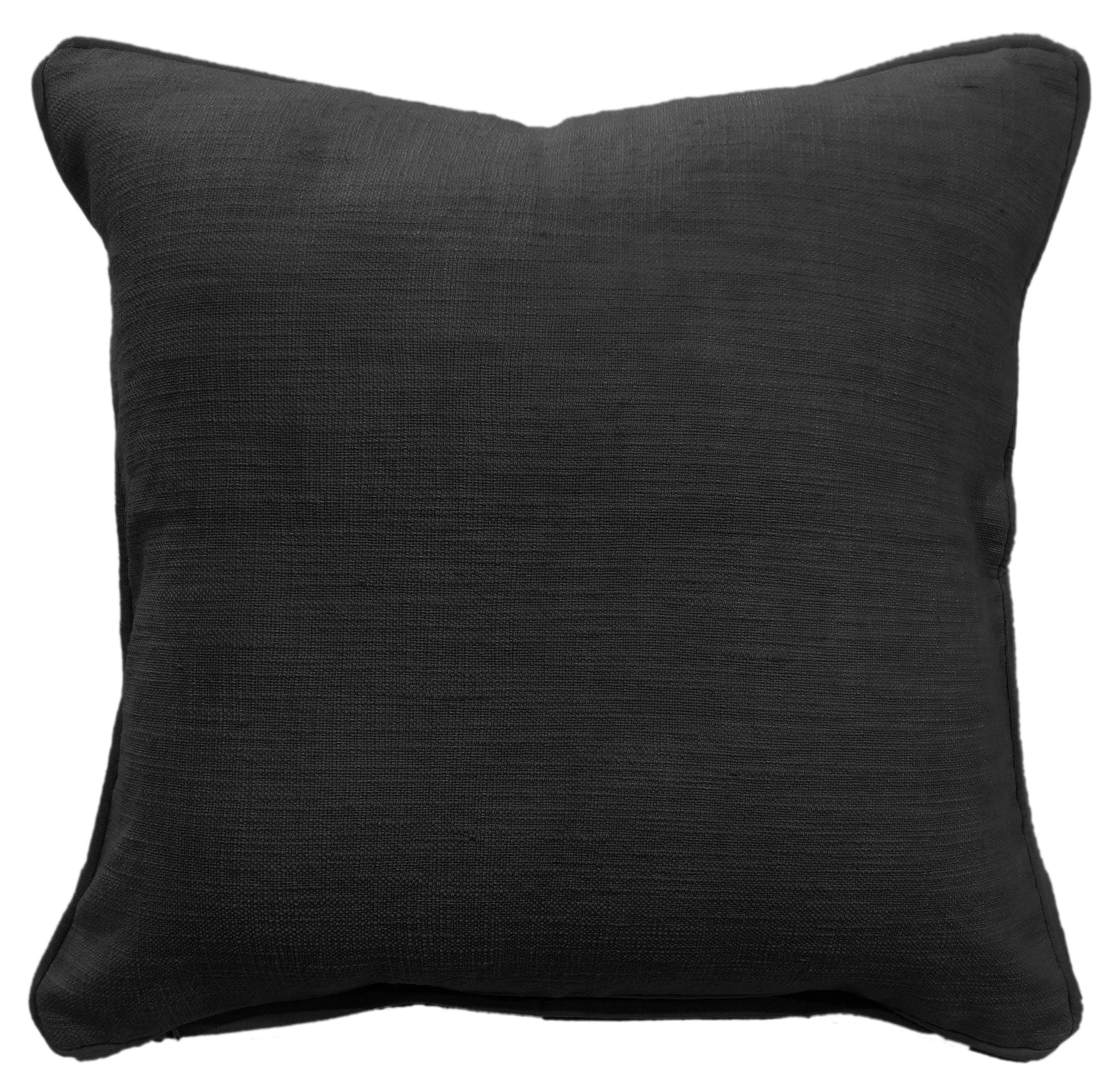 Plain Slub Texture Black by Malini | Style Our Home