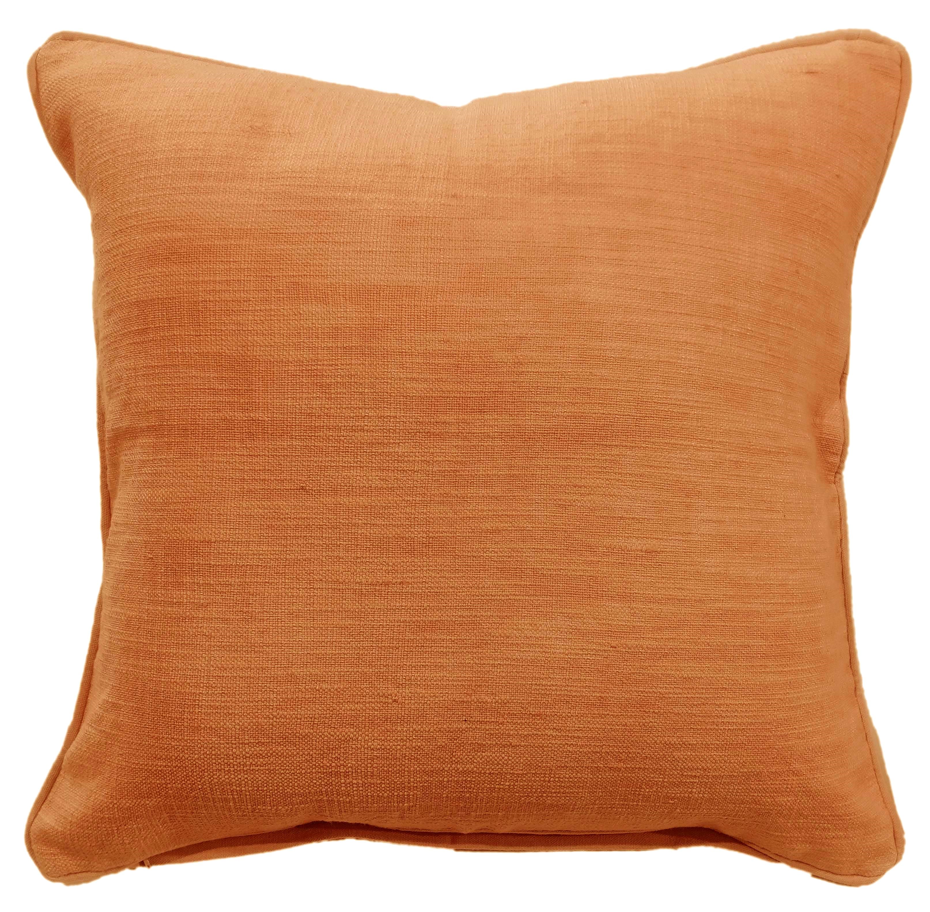 Plain Slub Texture Orange by Malini | Style Our Home