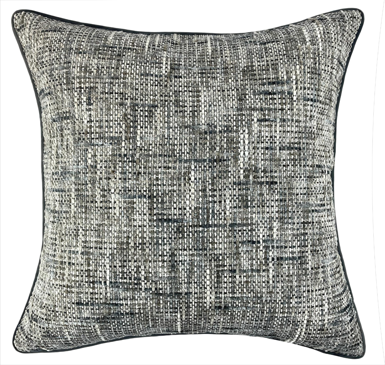 Soft Textured Weave Cushion Grey by Malini | Style Our Home