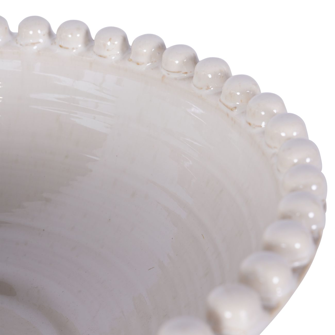 Mediterranean Reactive Glaze Ceramic Bowl Cream by Ora Designs | Style Our Home