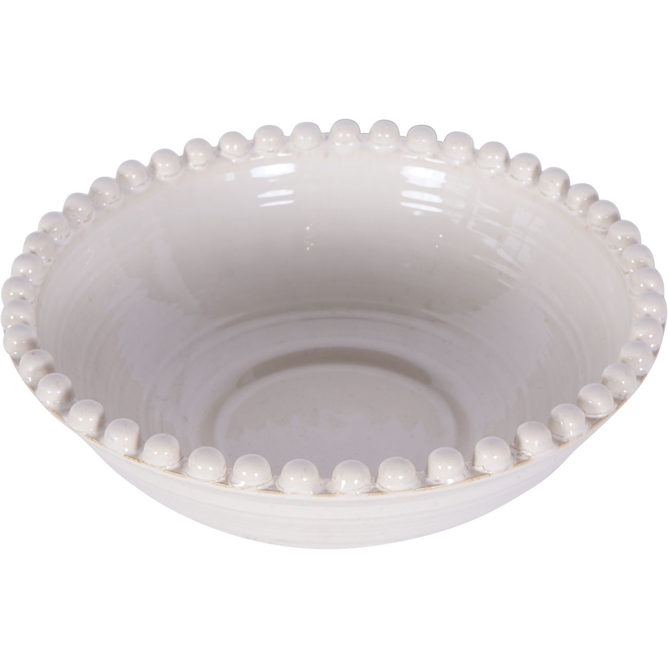 Mediterranean Reactive Glaze Ceramic Bowl Cream by Ora Designs | Style Our Home