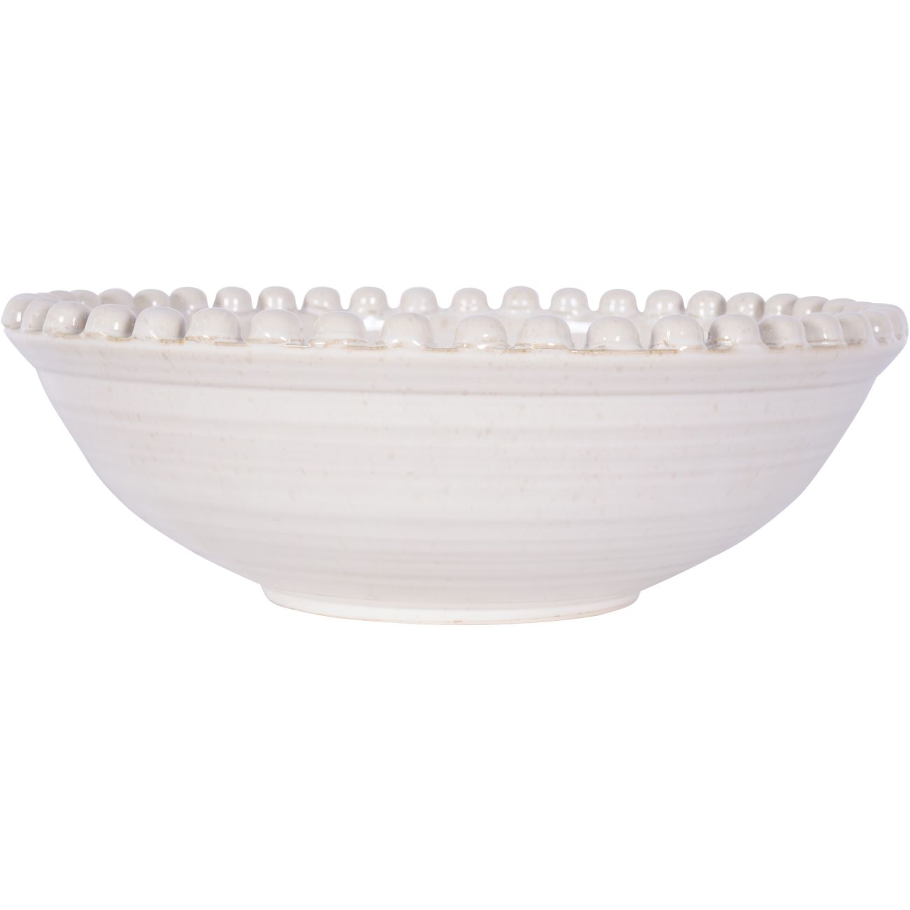 Mediterranean Reactive Glaze Ceramic Bowl Cream by Ora Designs | Style Our Home