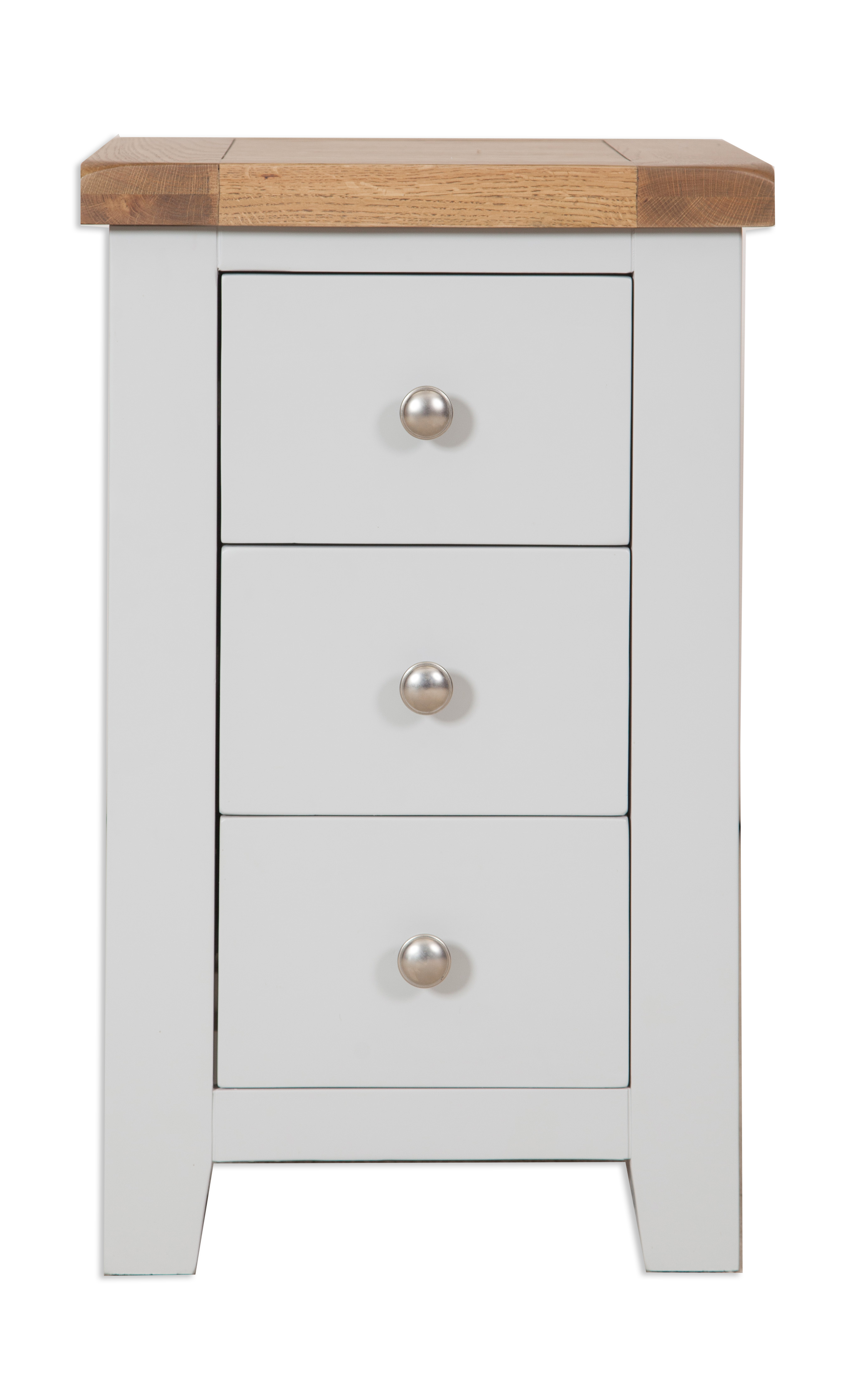 Parisian Grey 3 Drawer Bedside Table by IFD | Style Our Home