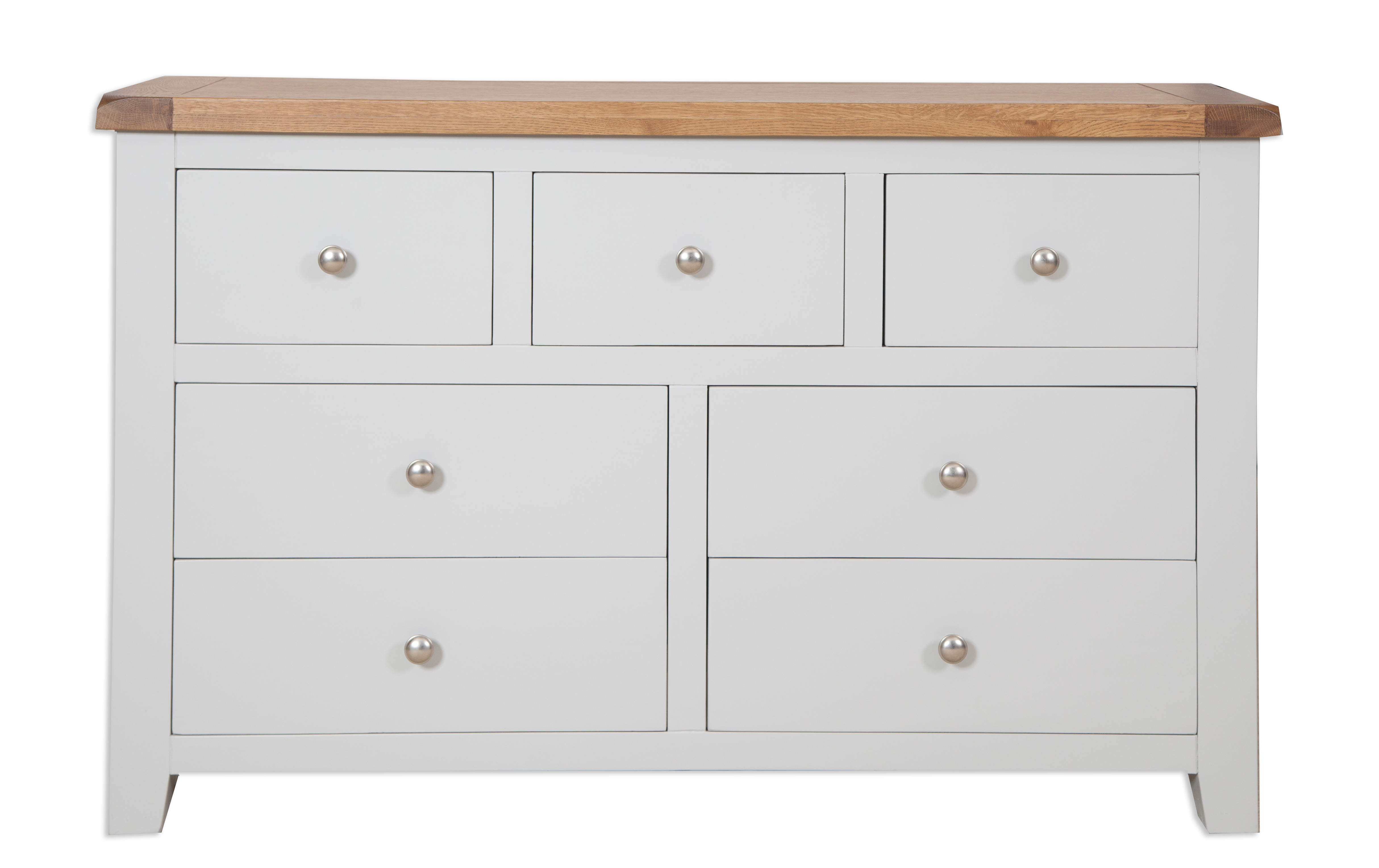 Parisian Grey 7 Drawer Wide Chest by IFD | Style Our Home