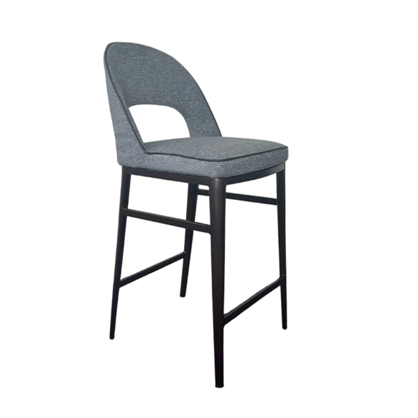 Verna Bar Stool - Enzimi Dark Grey and Dark Bronze by Tommy Franks | Style Our Home