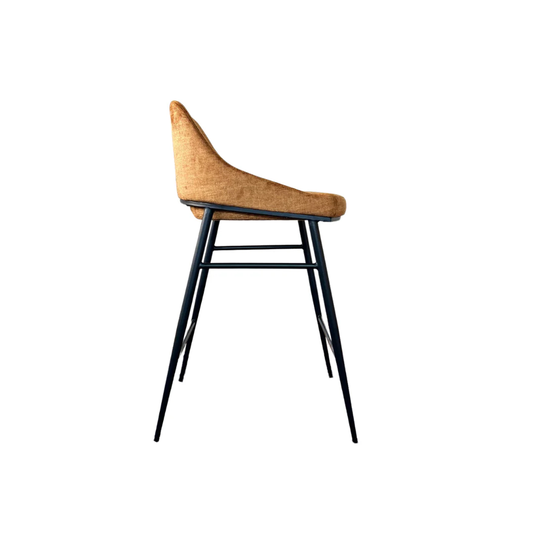 Vai Barstool - Bella Velour Amber by Tommy Franks | Style Our Home
