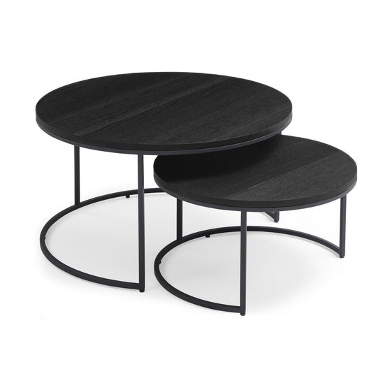 Wheel Coffee Table - Large - Black Oak by Tommy Franks | Style Our Home
