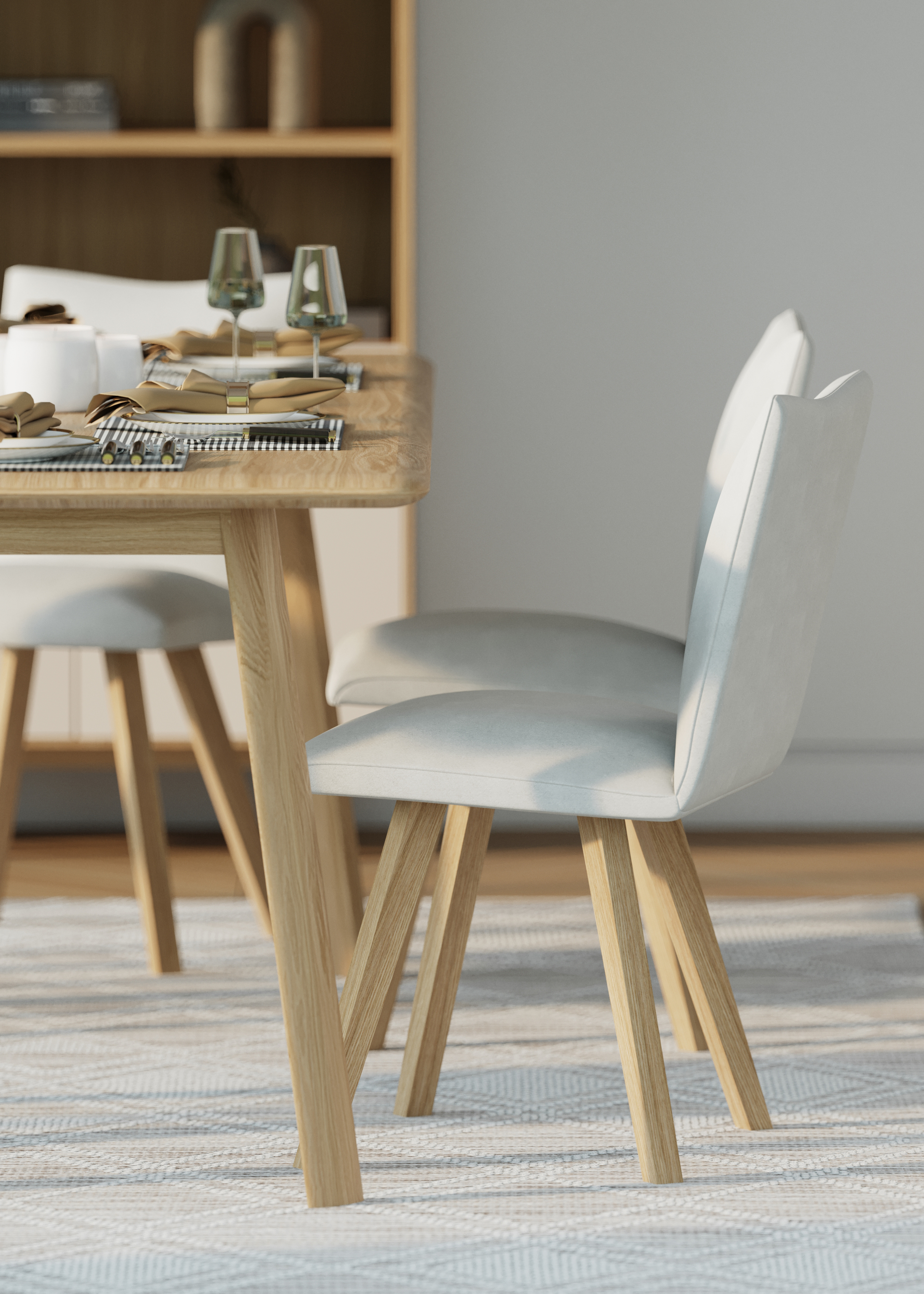 Asiago Milano Dining Chair Linen Seat (2pk) by Bell & Stocchero | Style Our Home