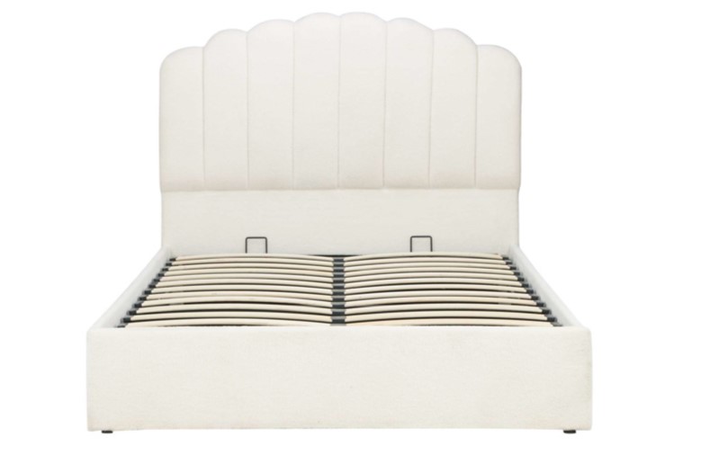 135cm Monaco Fabric Ottoman Bed White by Birlea | Style Our Home