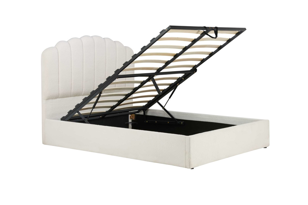 150cm Monaco Fabric Ottoman Bed White by Birlea | Style Our Home
