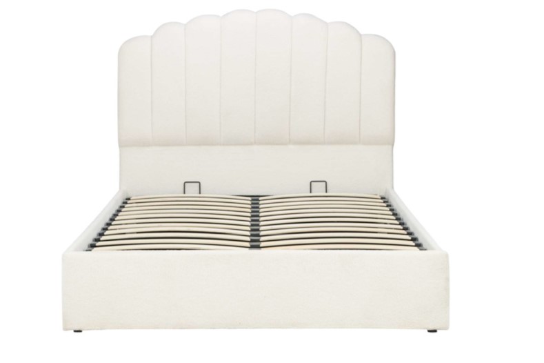 150cm Monaco Fabric Ottoman Bed White by Birlea | Style Our Home
