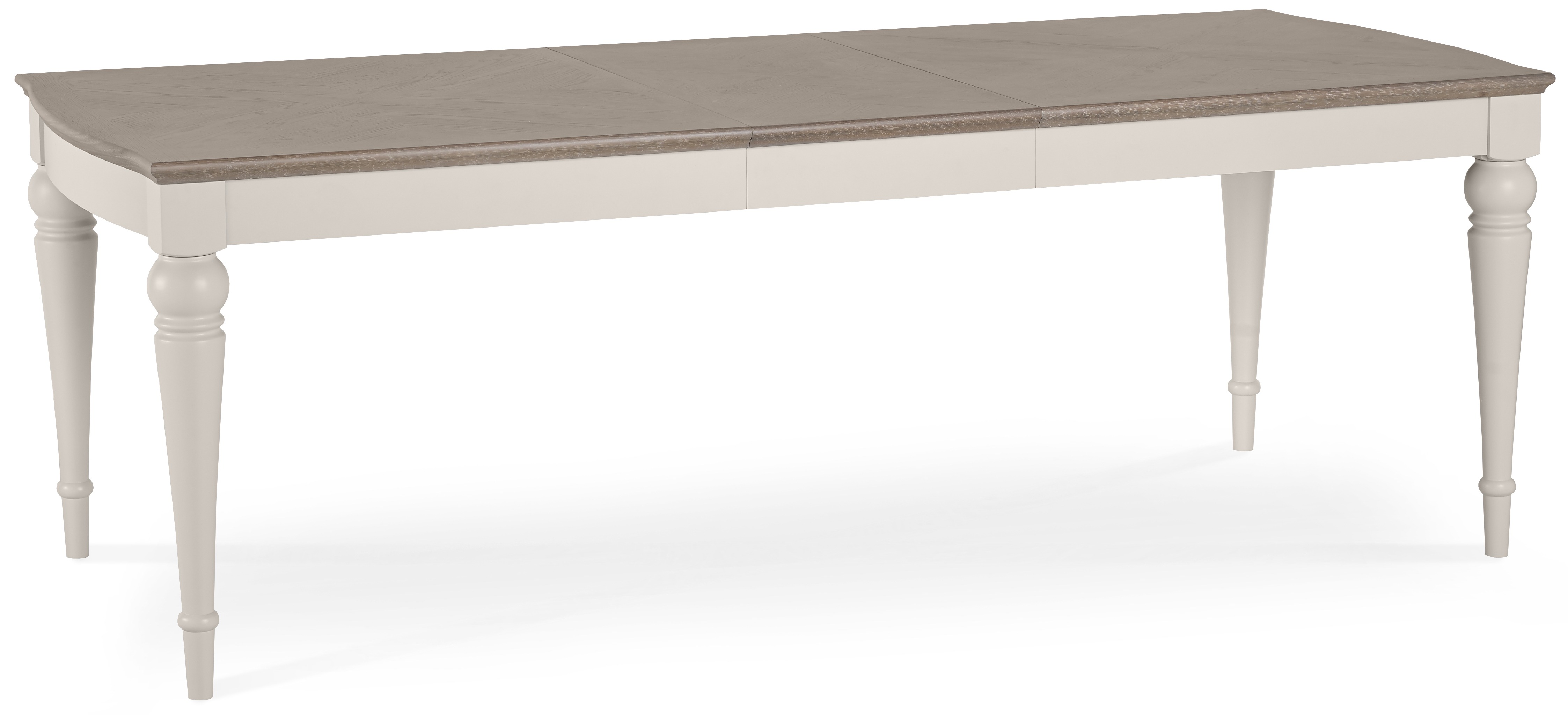 Montreux Washed Oak & Soft Grey 6-8 Extension Dining Table - Style Our Home