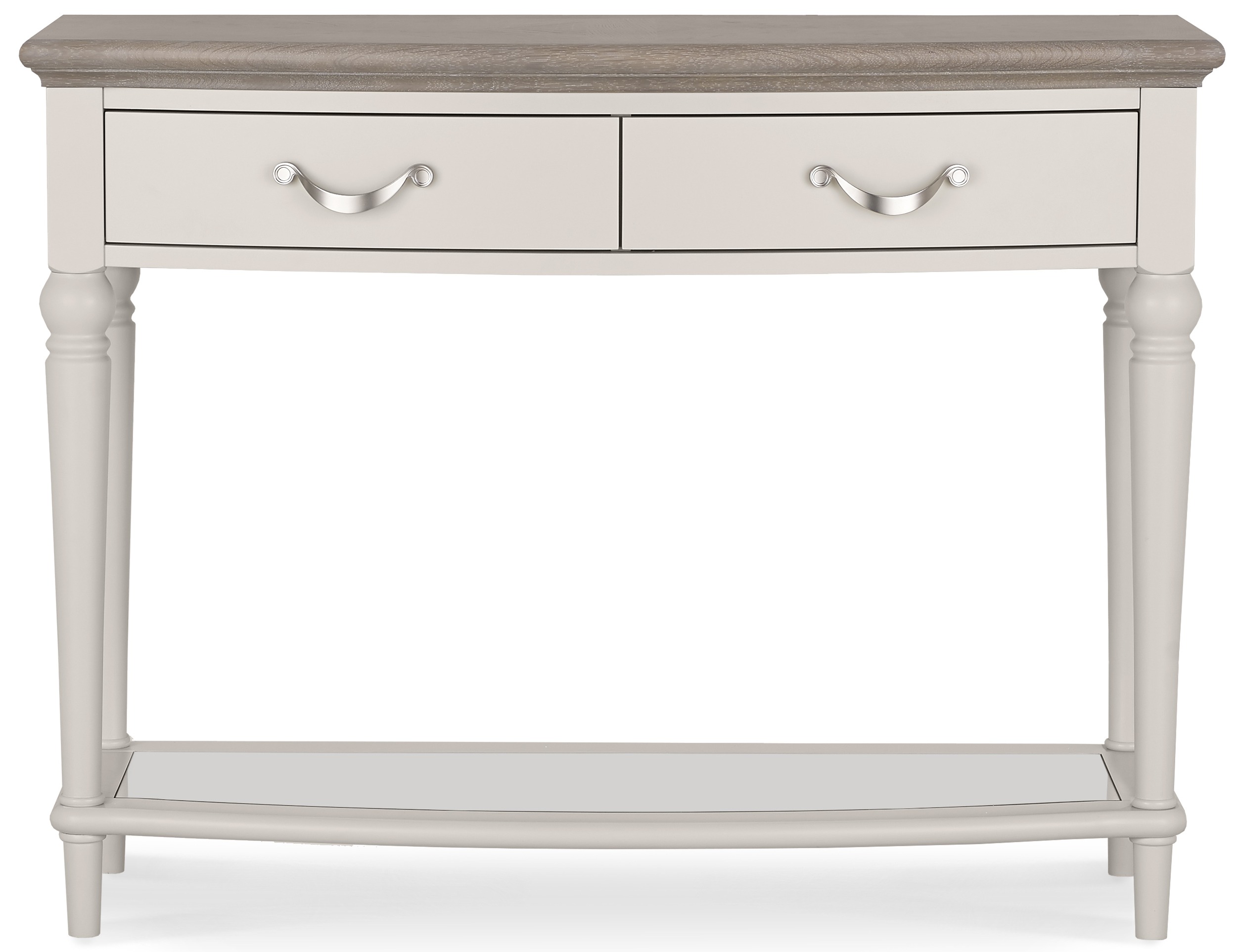 Montreux Soft Grey & Washed Oak Console Table - Style Our Home