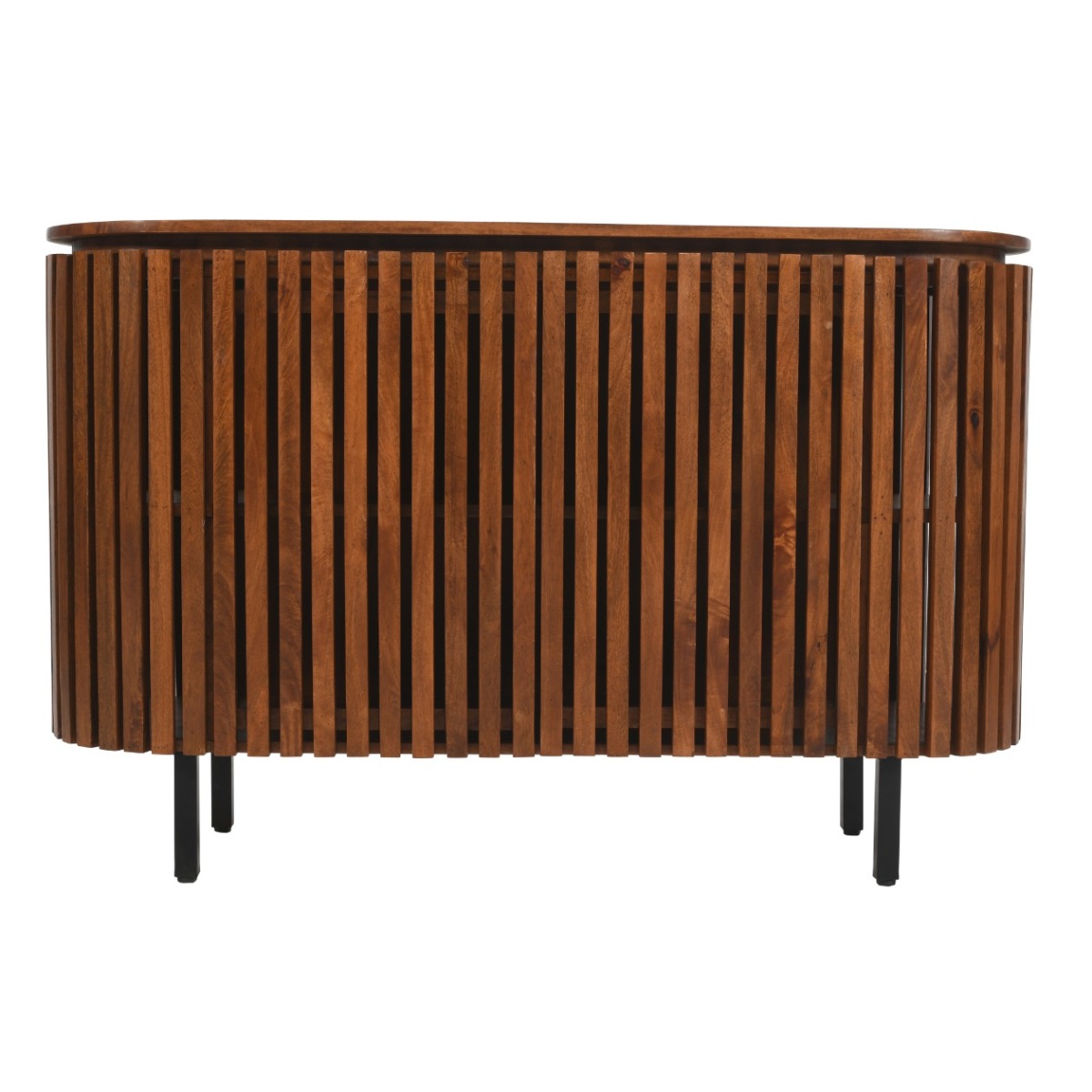 Oakhaven Slatted Mango Wood Large 2 Doors Sideboard by Karvello Designs | Style Our Home