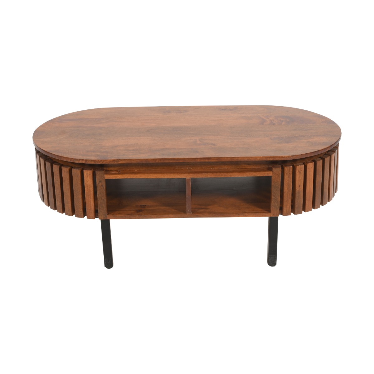 Oakhaven Slatted Mango Wood Rectangular Coffee Table by Karvello Designs | Style Our Home
