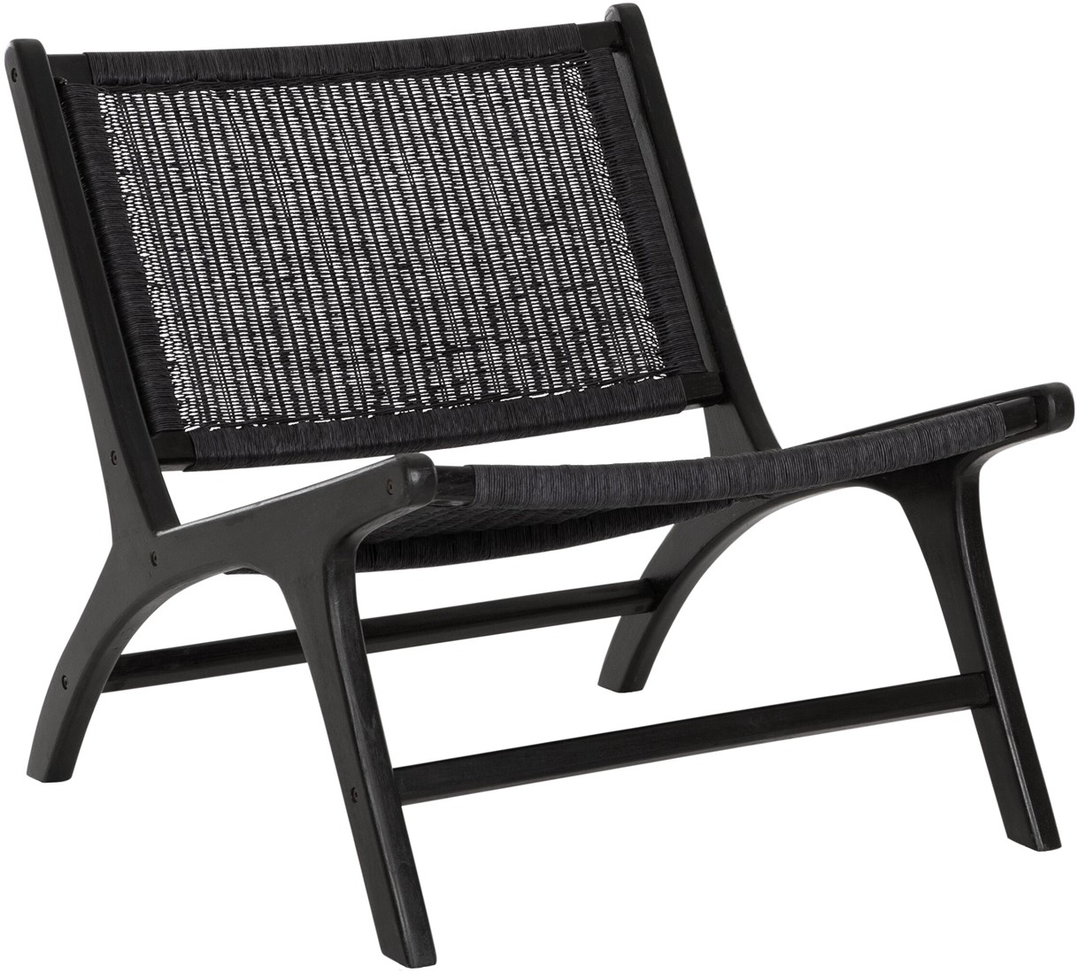 Lazy Loom Black Lounge Chair by DTP Interiors | Style Our Home