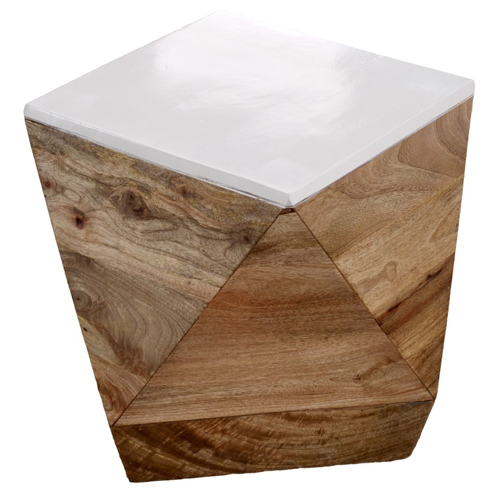 Timberlane Side Table Solid Mango Wood by Karvello Designs | Style Our Home