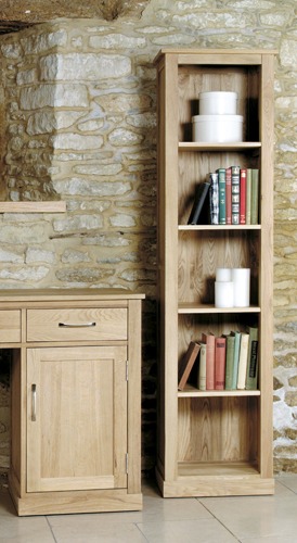 Baumhaus Mobel Oak Narrow Bookcase - Style Our Home