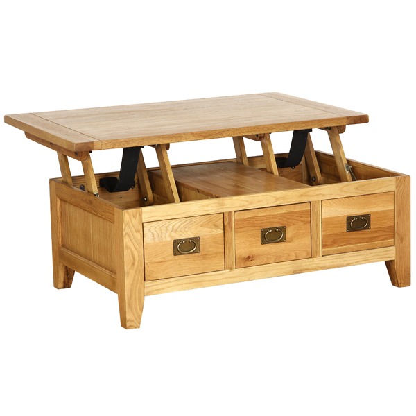 Coffee Table Lift Up Top Uk - Coffee Addicts - Vancouver Pee Oak Coffee Table With 1 Drawer And Lift Top Style Our Home