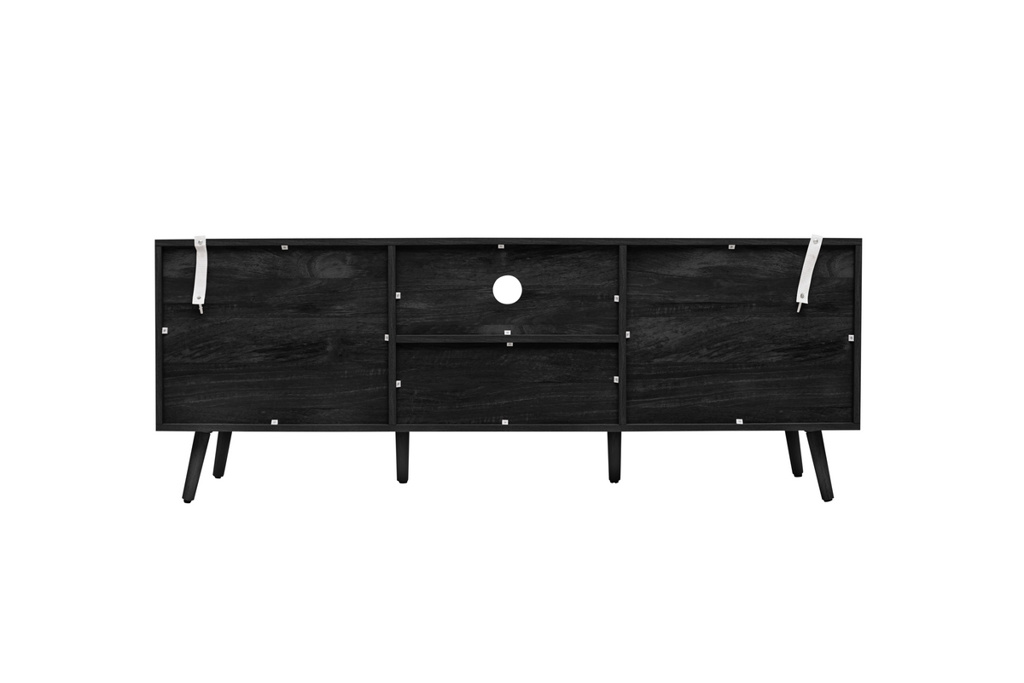 Noah 2 Door 1 Drawer Tv Unit Black by Birlea | Style Our Home