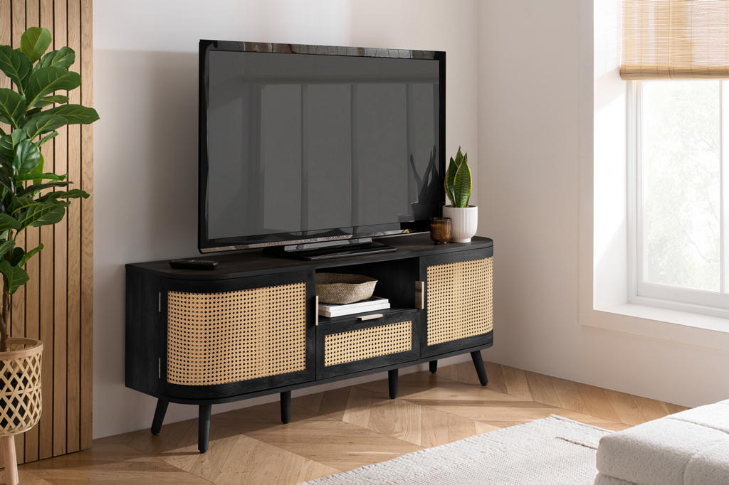 Noah 2 Door 1 Drawer Tv Unit Black by Birlea | Style Our Home