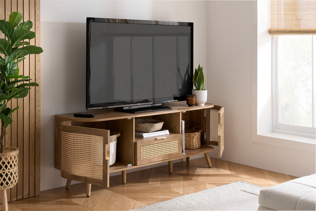 Noah 2 Door 1 Drawer Tv Unit Oak by Birlea | Style Our Home