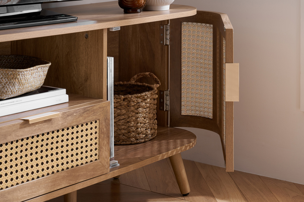 Noah 2 Door 1 Drawer Tv Unit Oak by Birlea | Style Our Home