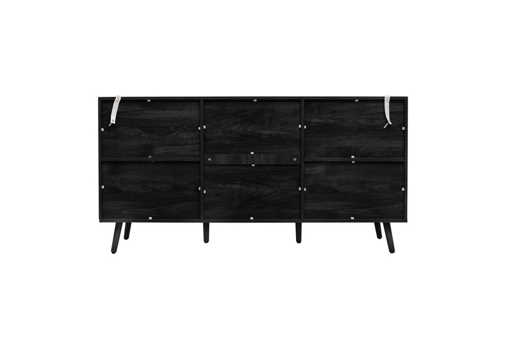 Noah 2 Door 3 Drawer Sideboard Black by Birlea | Style Our Home