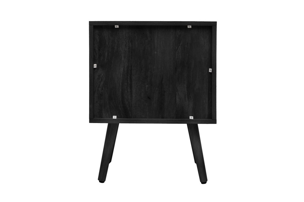Noah 2 Drawer Bedside Black by Birlea | Style Our Home
