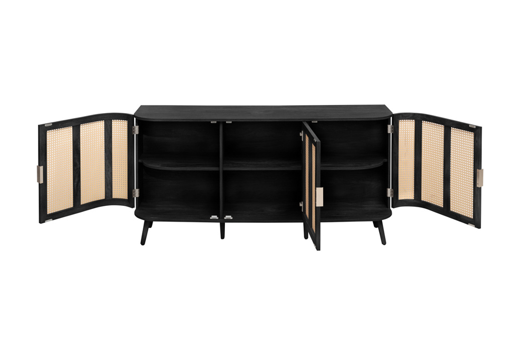 Noah 3 Door Sideboard Black by Birlea | Style Our Home