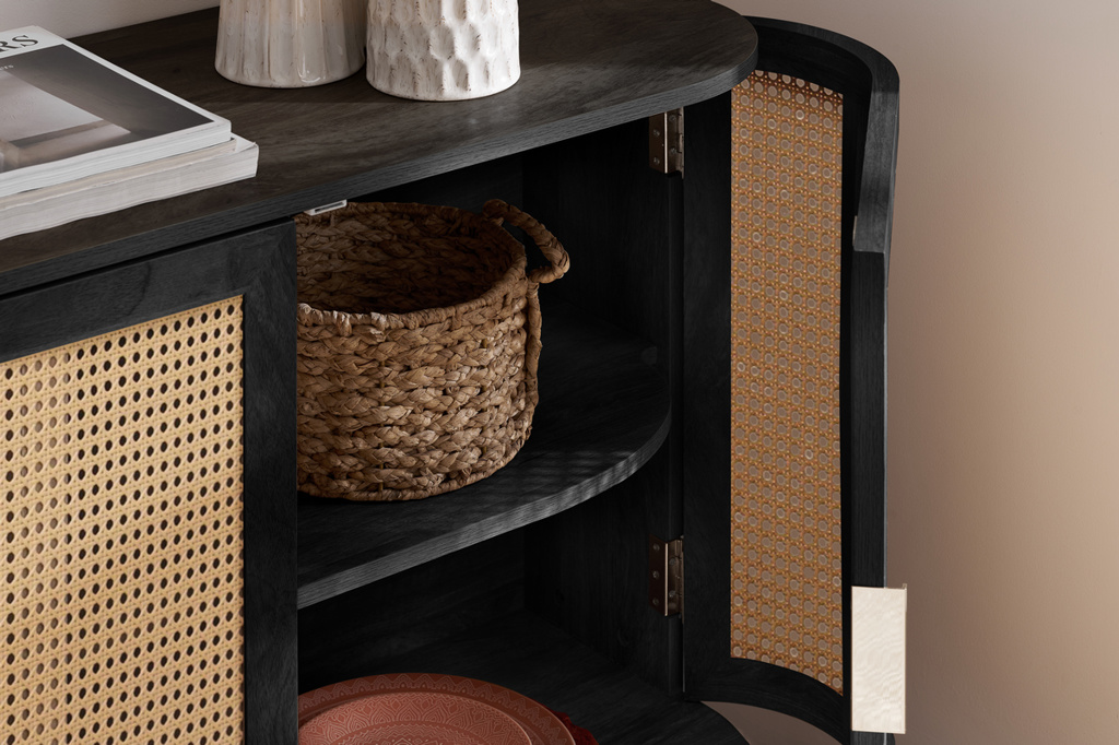 Noah 3 Door Sideboard Black by Birlea | Style Our Home
