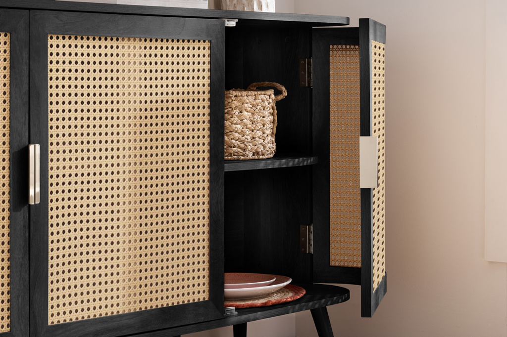 Noah 3 Door Sideboard Black by Birlea | Style Our Home