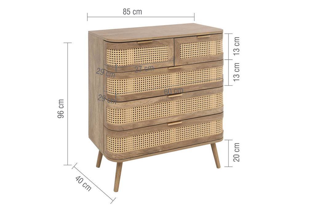 Noah 5 Drawer Chest Oak by Birlea | Style Our Home